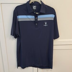 New without tags Men's Footjoy Phoenix Country club Blue Polo Shirt, size large